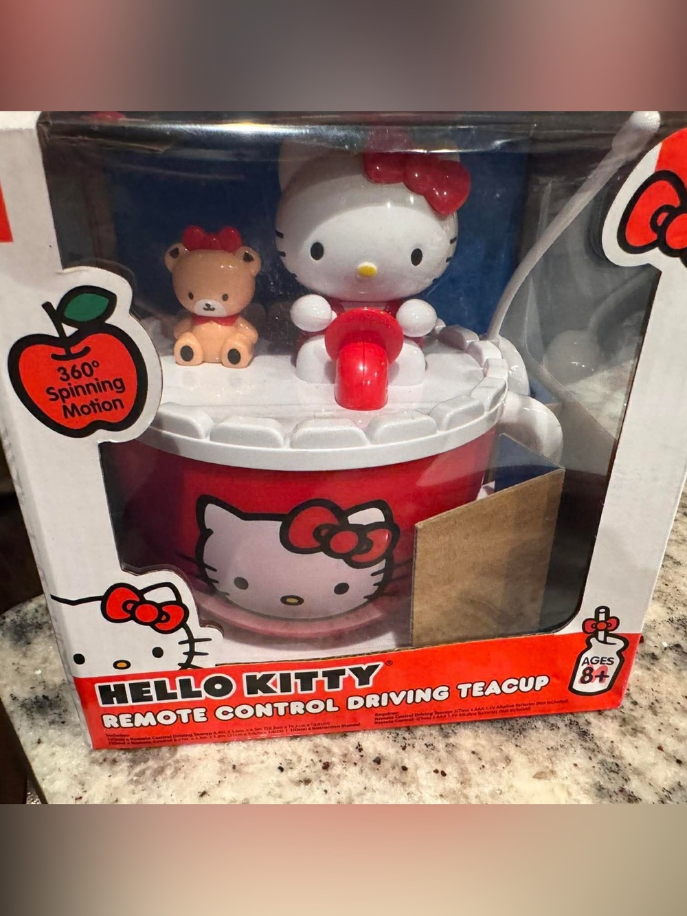 Hello Kitty Red & White Remote Control Teacup Ride-On Toy - Picture 2 of 3